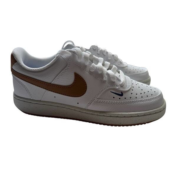Nike Court Vision Low White Game Royal Sail Flax Womens sz 5.5 NEW NIB - Picture 4 of 8